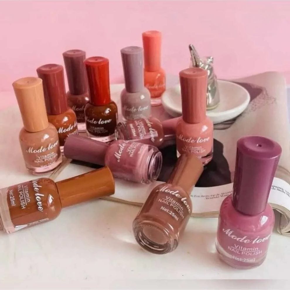 Mode Love  Nail Polish – Long Lasting Cute colour pack of 12 pices